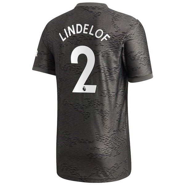 Maillot Football Manchester United NO.2 Lindelof Exterieur 2020-21 Noir